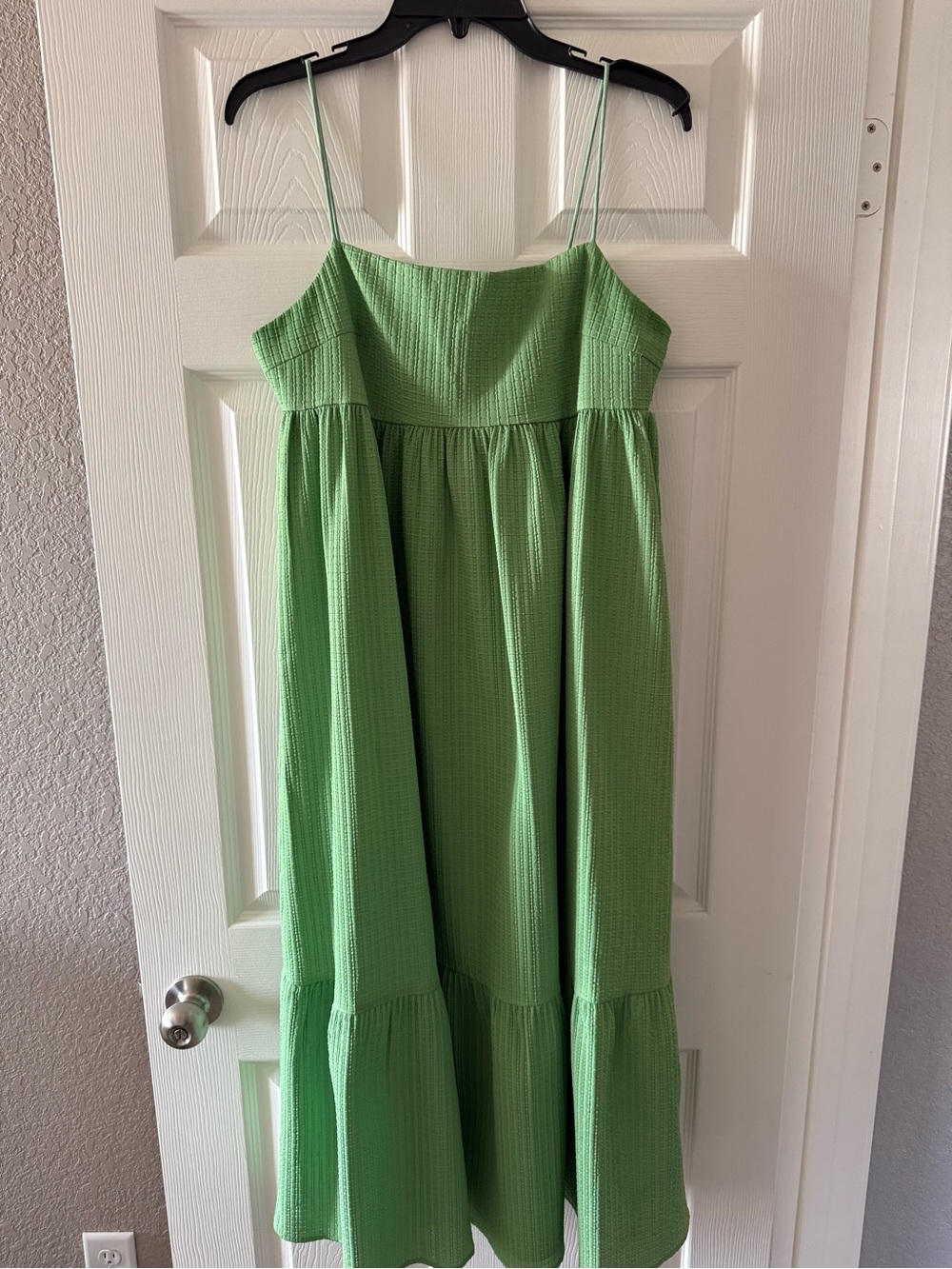 Green Spaghetti-Strap Dress